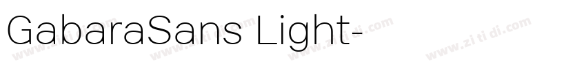 GabaraSans Light字体转换